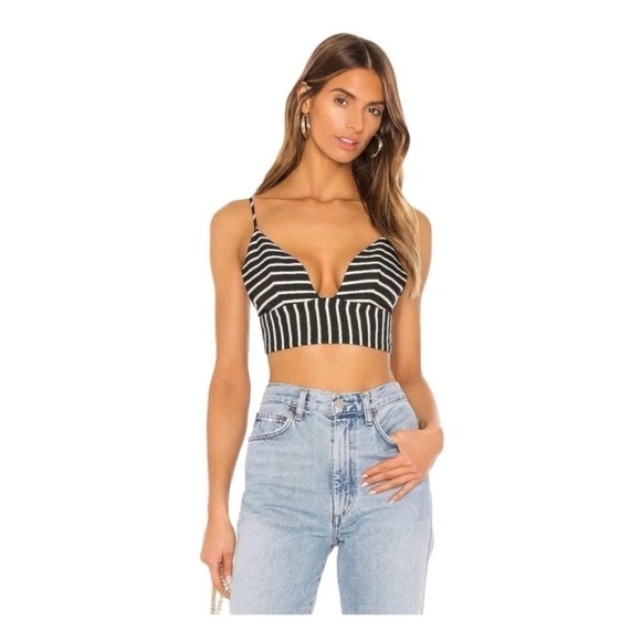 Lovers + Friends Tops - Lovers + Friends Striped Crop Top